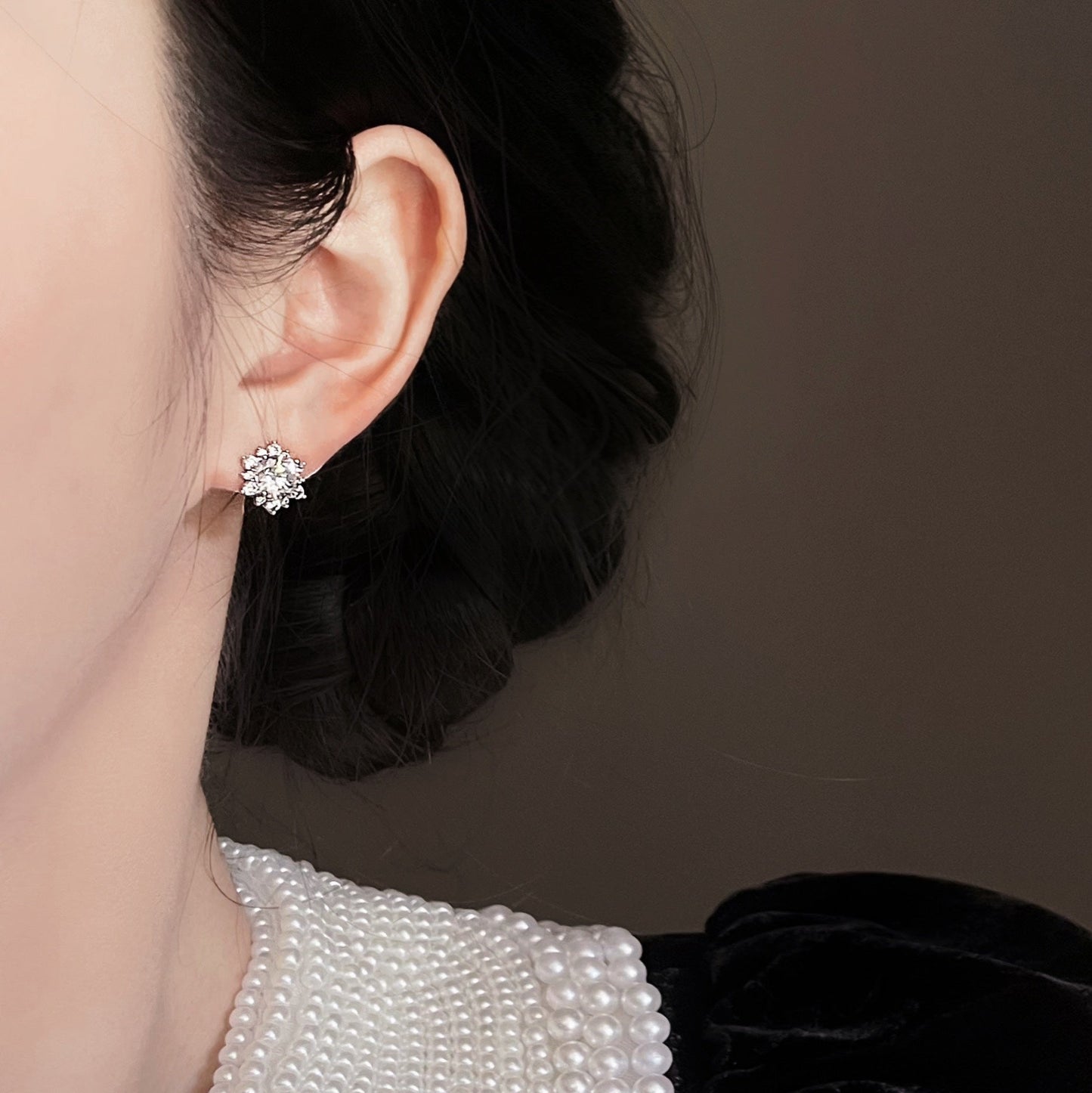 Snowflake Stud Earrings