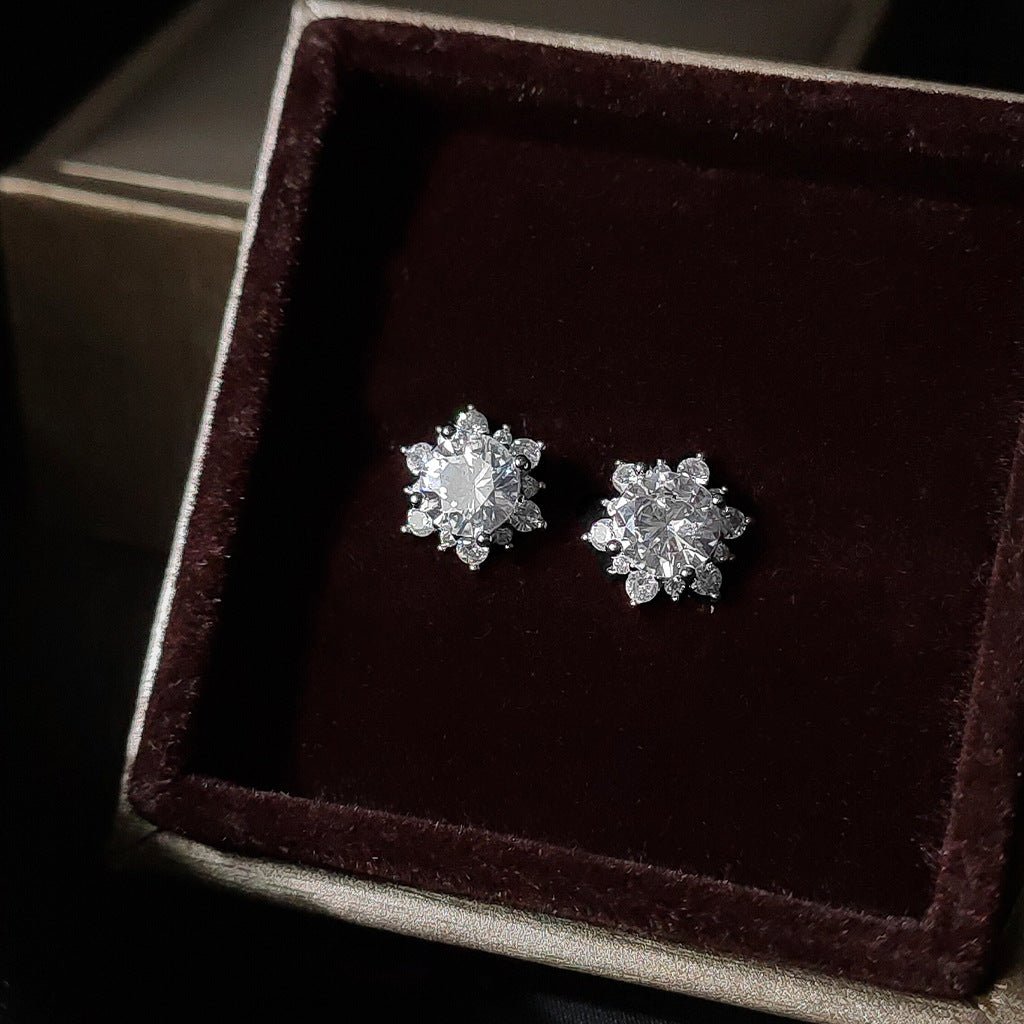 Snowflake Stud Earrings