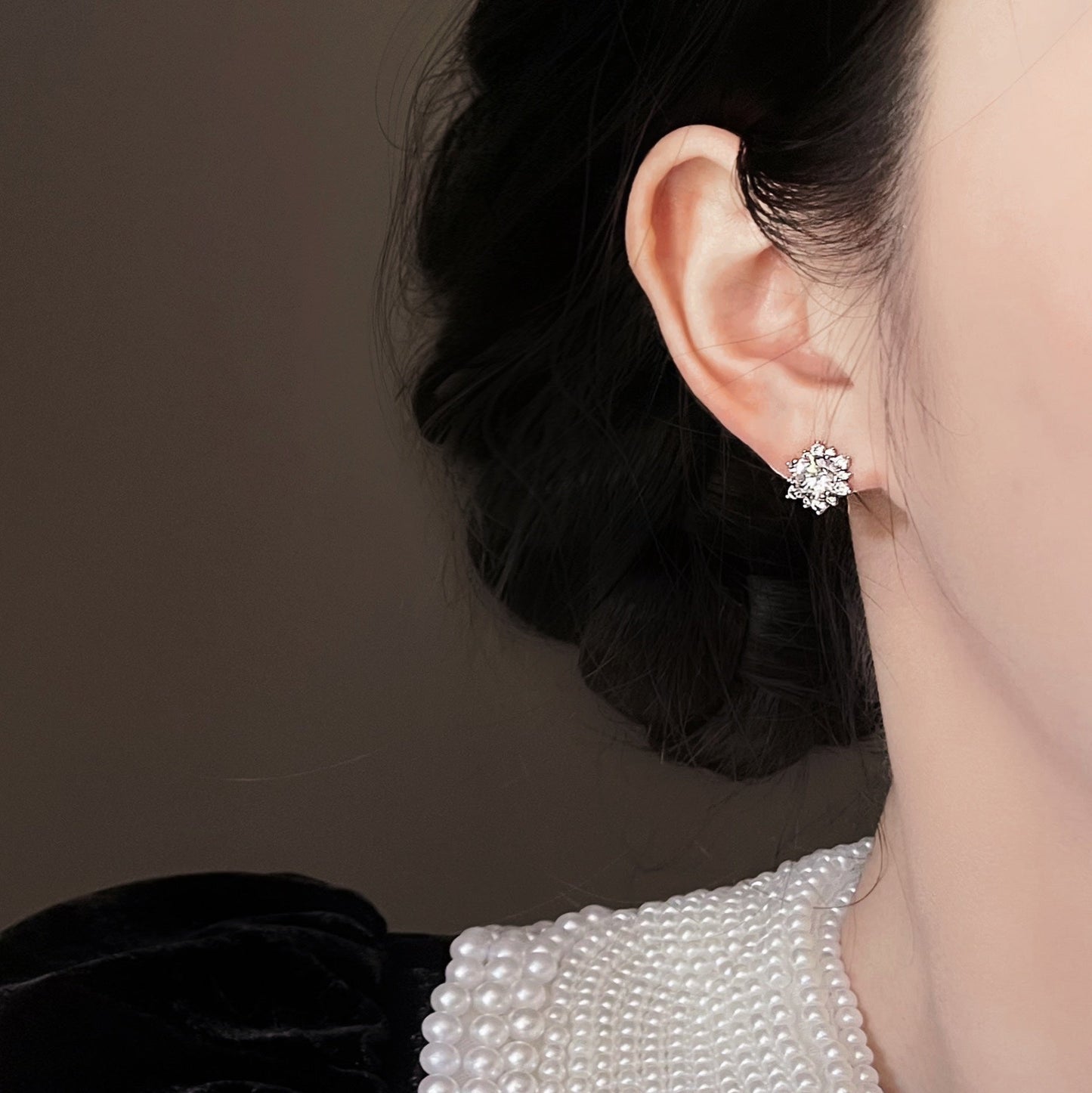 Snowflake Stud Earrings