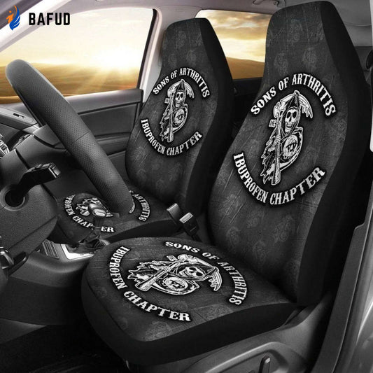 Sons Of Arthritis Ibuprofen Chapter Car Seat Covers For Fan Gifts MN05 - Bafud
