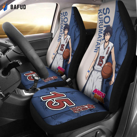 Sora Kurumatani Characters Ahiru No Sora Car Seat Covers For Fan Gifts Anime - Bafud
