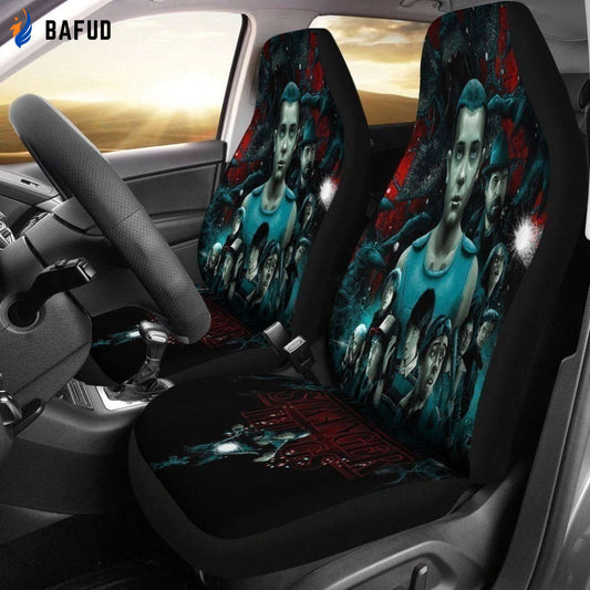 Stranger Things Car Seat Covers For Fan Gifts Custom Idea HH11 - Bafud