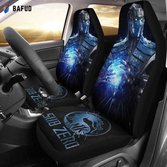 Sub Zero Mortal Kombat Car Seat Covers For Fan Gifts MN05 - Bafud