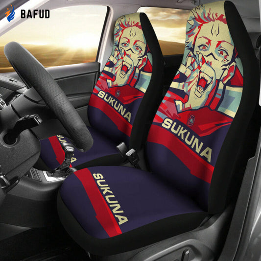 Sukuna Monter Anime Fan Car Seat Covers For Fan Gifts - Bafud