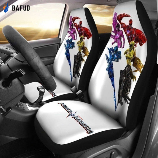 Teen Heroes To The Rescue Sanban's Power Rangers Car Seat Covers For Fan Gifts MN04 - Bafud