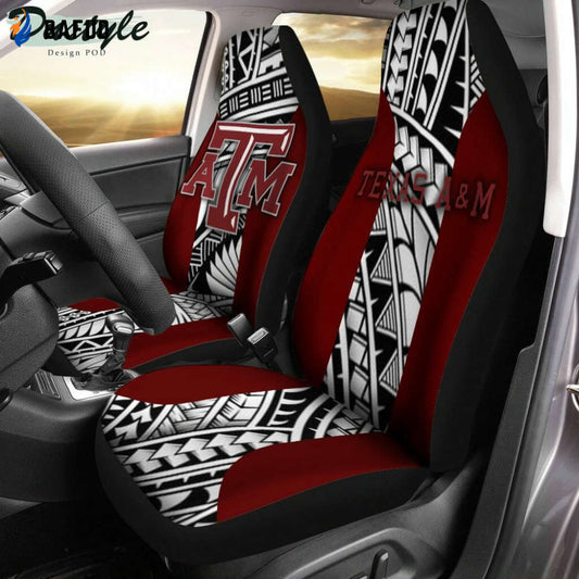 Texas A&ampM Aggies Maroon Limited Car Seat Covers For Fan Gifts - Bafud