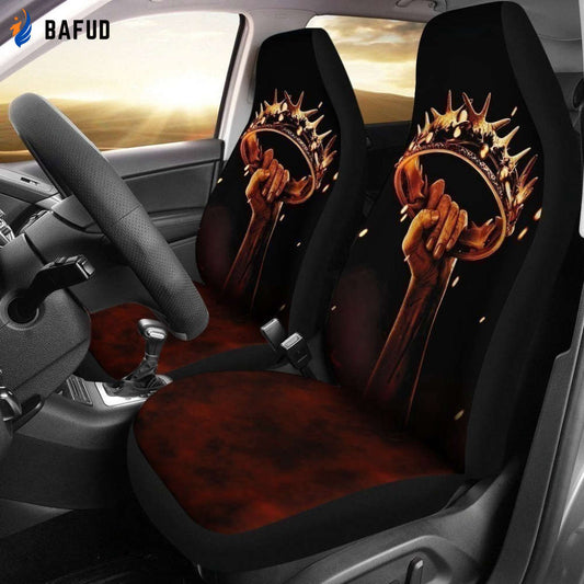 The Crown Game Of Thrones Car Seat Covers For Fan Gifts Custom Car Decoration - Bafud