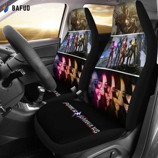The Diverse Cast 2017 Saban's Power Rangers Car Seat Covers For Fan Gifts MN04 - Bafud
