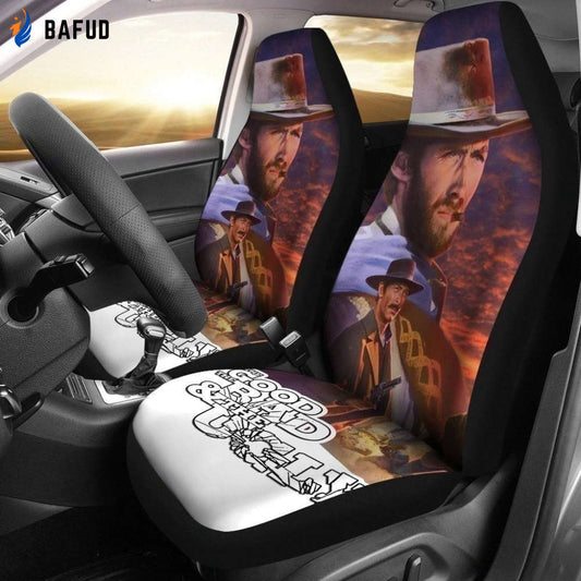 The Good The Bad The Ugly 2 Car Seat Covers For Fan Gifts - Bafud