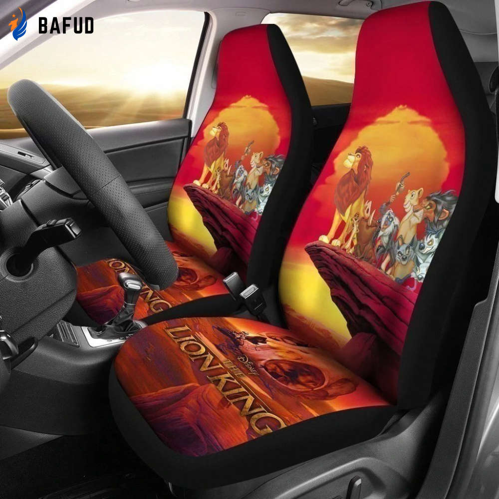 The Lion King Full Character Car Seat Covers For Fan Gifts LT03 - Bafud