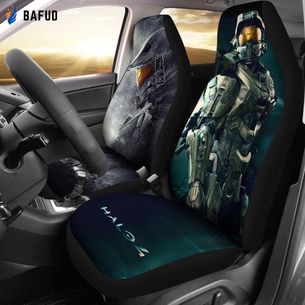 The Master Chief Halo 4 Car Seat Covers For Fan Gifts - Bafud