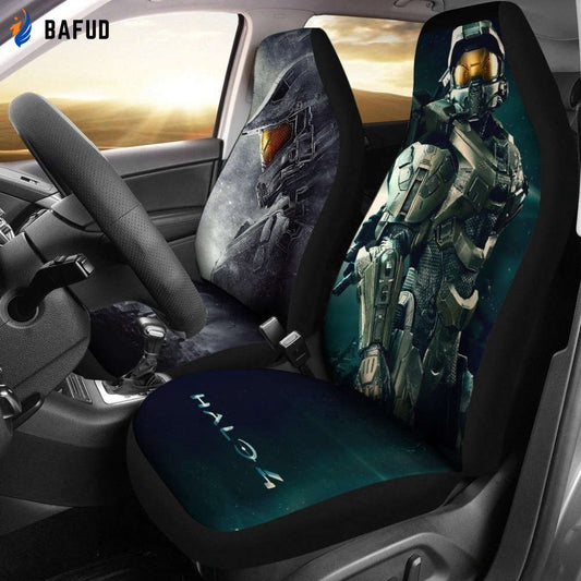 The Master Chief Halo 4 Car Seat Covers For Fan Gifts - Bafud