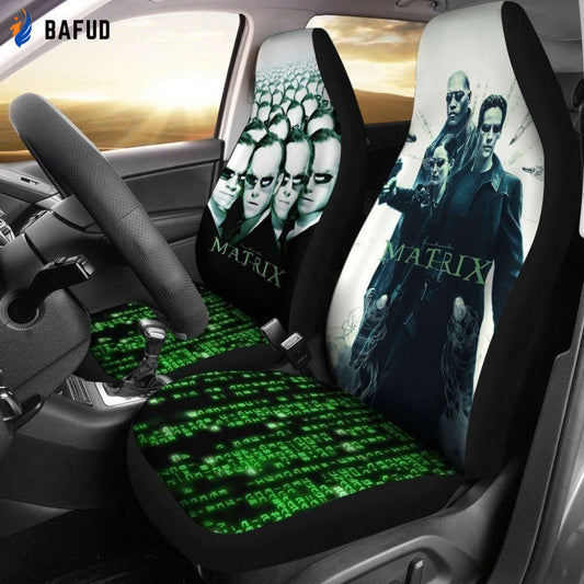 The Matrix Two Sides Car Seat Covers For Fan Gifts - Bafud