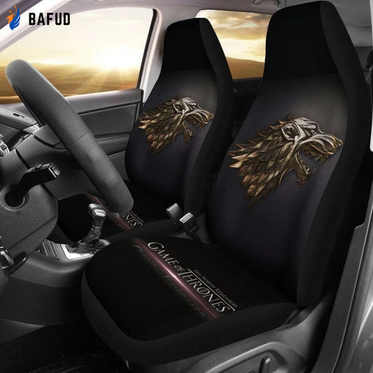 The North Remembers House Stark Car Seat Covers For Fan Gifts Custom Game Of Thrones - Bafud