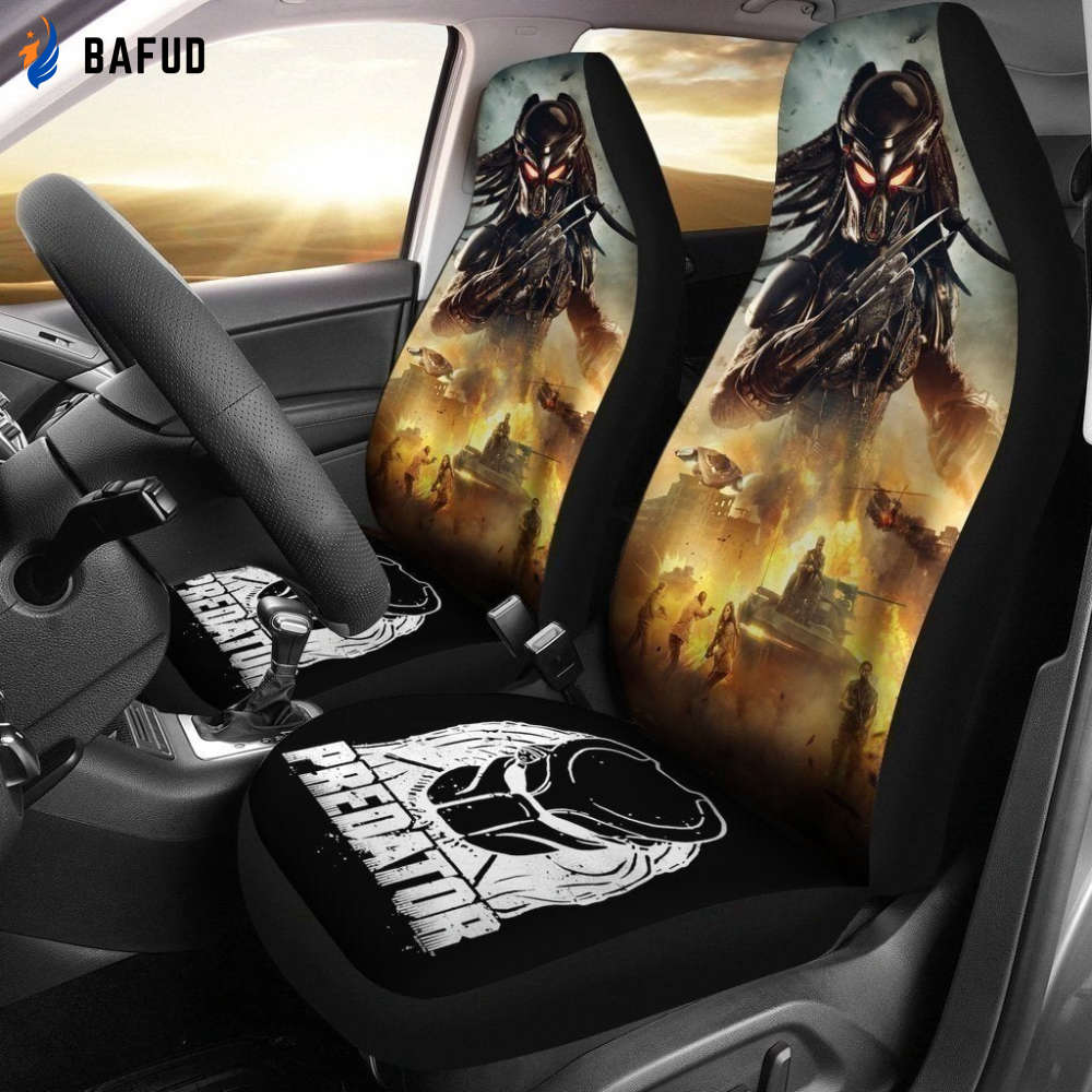 The Predator Movie Car Seat Covers For Fan Gifts - Bafud