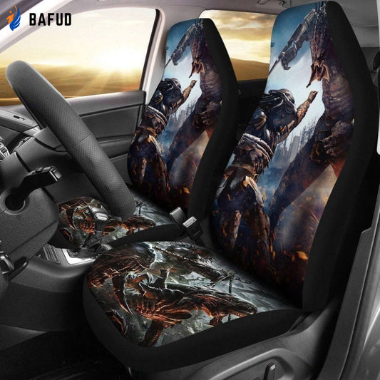 The Predator Movie Fight Car Seat Covers For Fan Gifts - Bafud