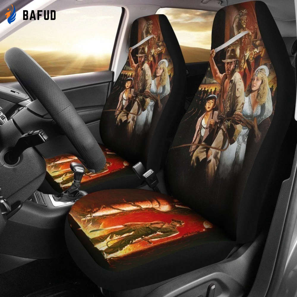 The Temple Of Doom Indiana Jones Car Seat Covers For Fan Gifts - Bafud