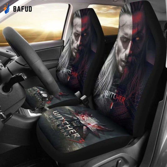 The Witcher 3: Wild Hunt Geralt Gaming 3d Car Seat Covers For Fan Gifts - Bafud