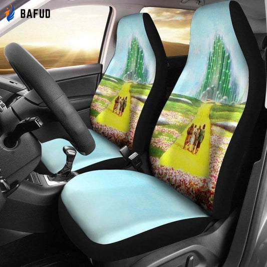 The Wizard Of OZ Car Seat Covers For Fan Gifts Custom Go To Emerald City - Bafud