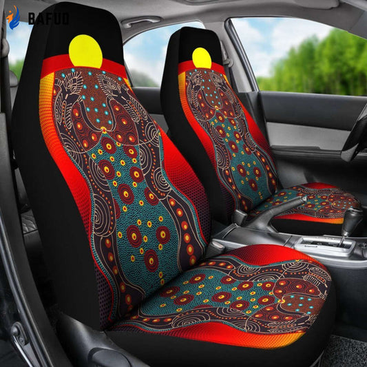 Tmarc Tee Aboriginal Art Sublimation print car seat covers - Bafud