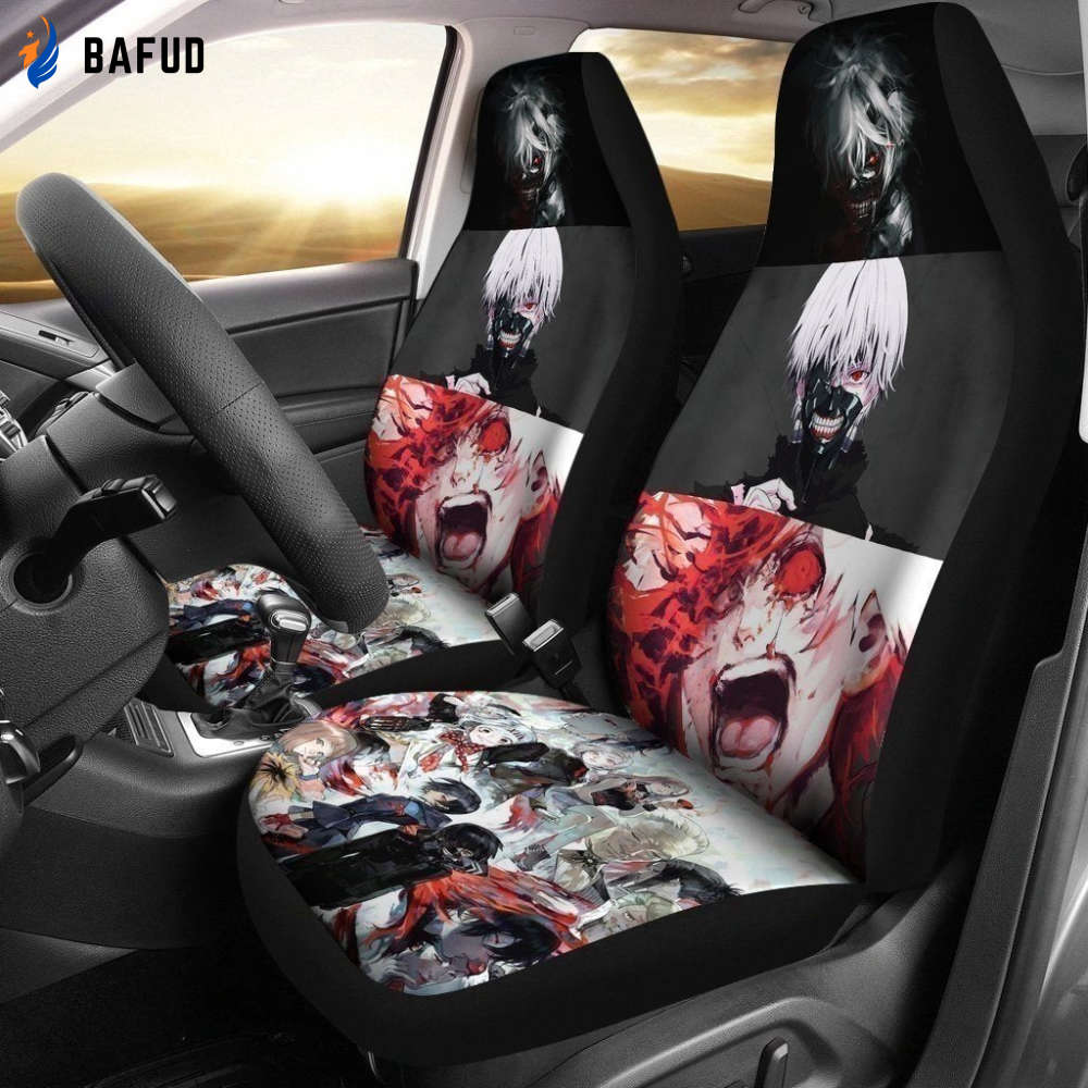 Tokyo Ghoul Car Seat Covers For Fan Gifts Custom Anime Car Accessories NH10 - Bafud