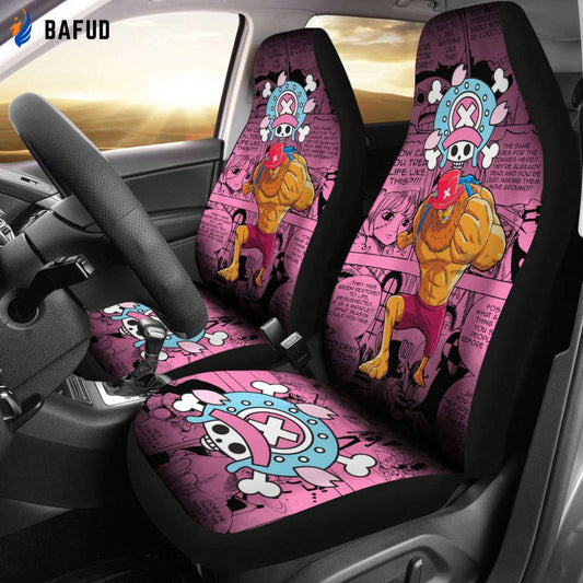 Tony Tony Chopper Cotton Candy Lover One Piece Car Seat Covers For Fan Gifts Anime Mixed Manga Cute - Bafud