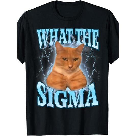 What The Sigma T-Shirts, Fashion & Casual Tee Shirts, Short Sleeve, Crew Neck Tee - Easy to Dry and Care - Suitable for Warm Weather and Summer