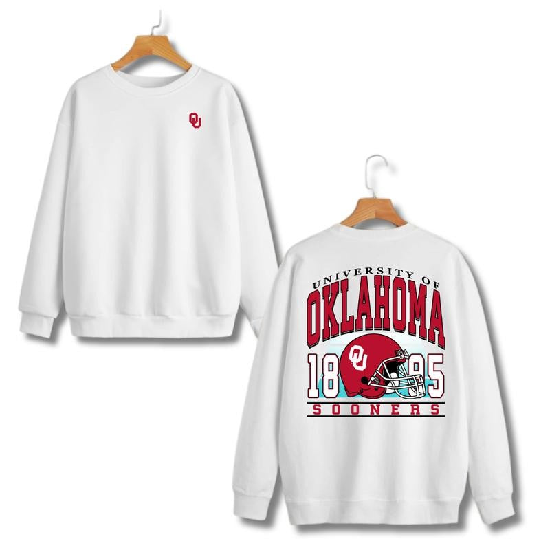 [BIG DEAL]Vintage Oklahoma Sooners Football 2 Side Hoodie & Sweatshirt, Unisex Hoodie & Sweatshirt, Vintage Hoodie & Sweatshirt