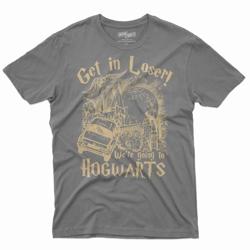 Get In Loser We're Going To Hogwarts Shirt, Wizard Flying Car Shirt, Universal Studios Shirt, Wizard Shirts