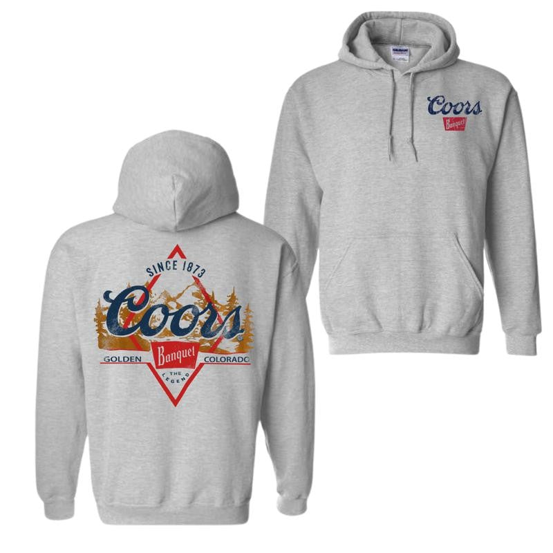 Coors Golden Party 2-sided Hoodie, Unisex Hoodie, Shirt For Every Family, Both Men And Women Shirt Menswear Top