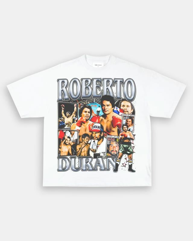 ROBERTO DURAN TEE, Boxing T-shirt, Boxer Tee, Sports Shirt, Athletic Tee, Fitness Gift, Workout T-shirt Crewneck Clothing Cotton Menswear