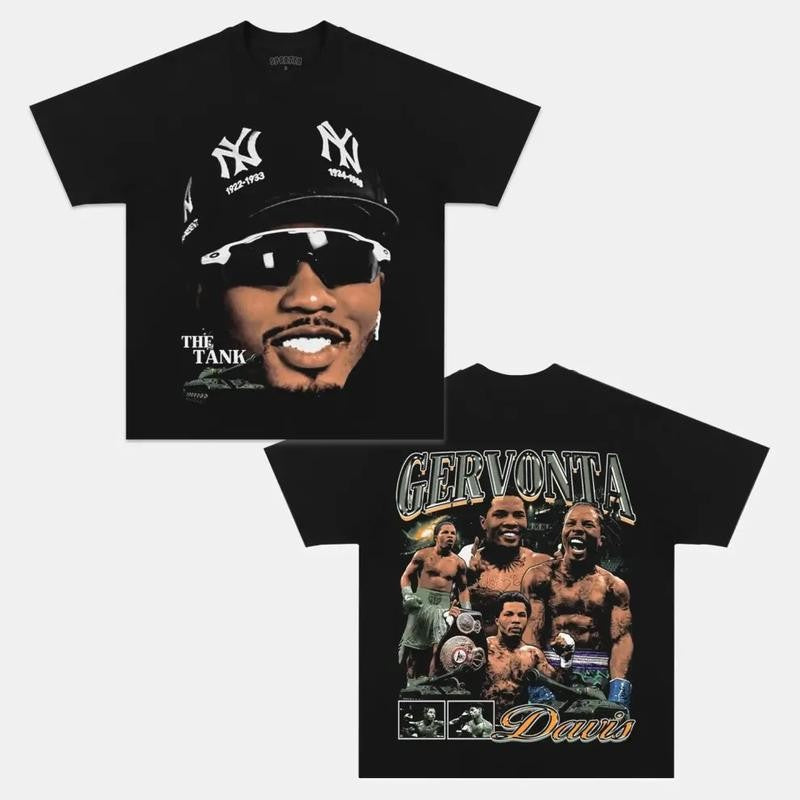 GERVONTA DAVIS V3 TEE, Boxing T-shirt, Boxer Tee, Sports Shirt, UFC Shirt, Workout T-shirt, Gift for Him Gift For Her Hoodie Sweatshirt Streetwear