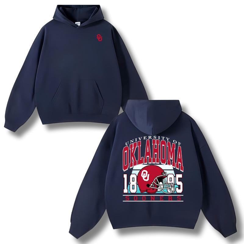 [BIG DEAL]Vintage Oklahoma Sooners Football 2 Side Hoodie & Sweatshirt, Unisex Hoodie & Sweatshirt, Vintage Hoodie & Sweatshirt