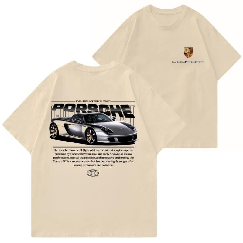 Porsche Carrera GT 2 side T-shirt, Hoodie, Sweater, Shirt For Men, for Women, Car Enthusiast Shirt, Car Clothing Classic Cotton Menswear