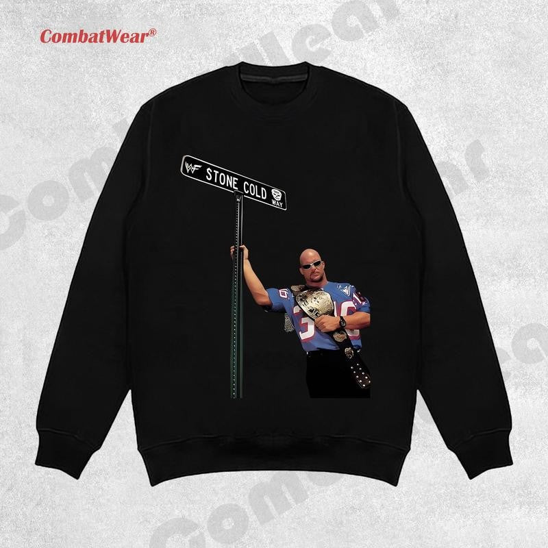 2025 STONE COLD TEE, Wrestling Tee, Wrestling Graphic Tee, Wrestler Shirt, Sports Shirt, Vintage Wresting Shirt, Wrestling Gift Hoodie Sweatshirts