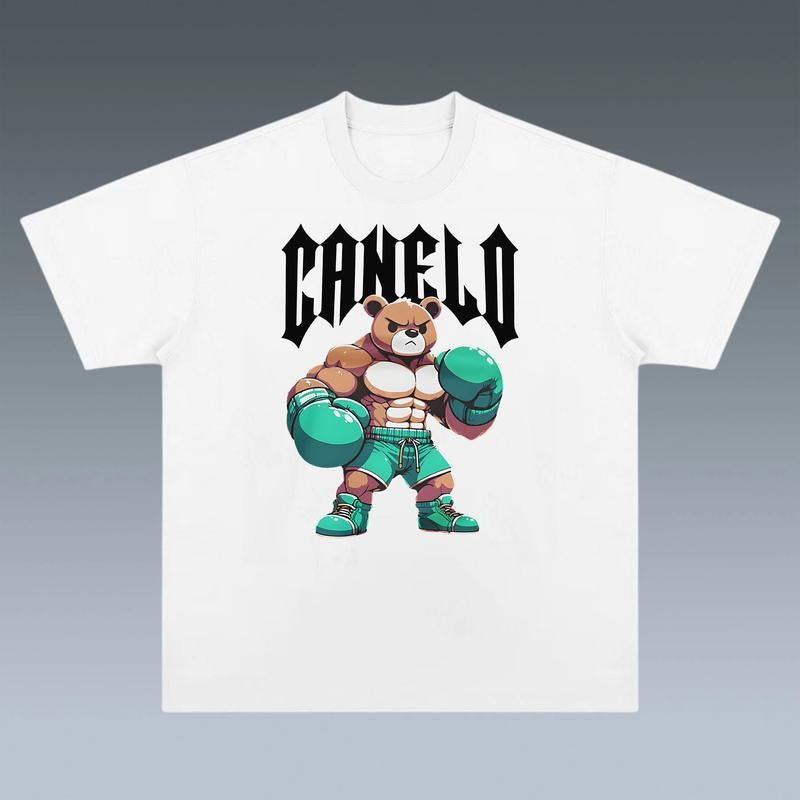 SAUL CANELO ALVAREZ BOXING BEAR TEE, New Boxing Tee, Sweaters Hoodies Boxing, Boxer Tee, Sports Shirt, UFC Shirt  Hoodie Sweatshirt Streetwear