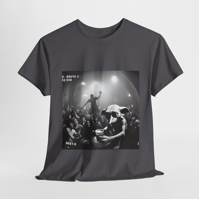 Dobby the Rave Elf Unisex Gildan Cotton T Shirt - Humorous Hogwarts Print Graphic Tee