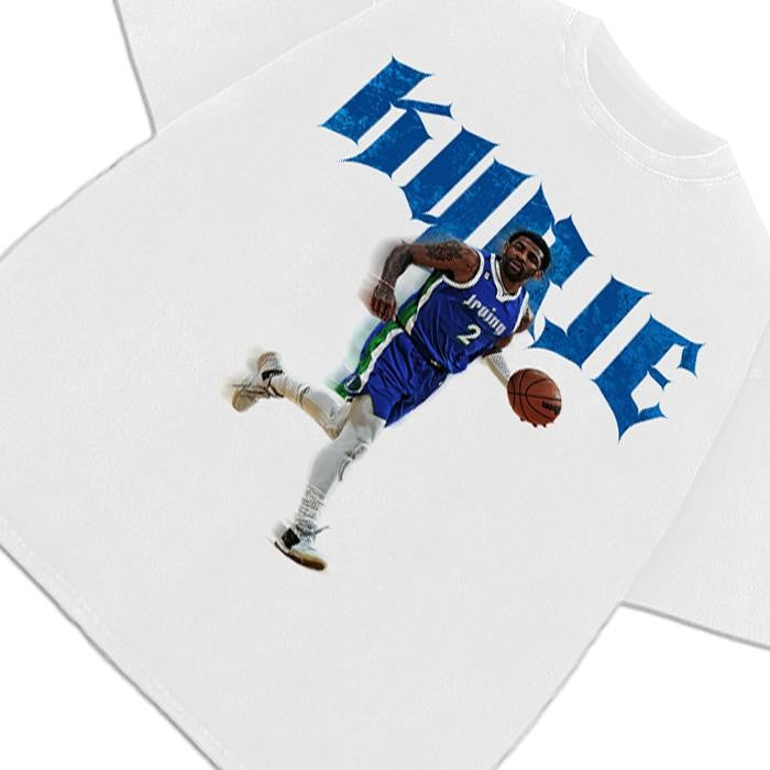 Kyrie Irving T-Shirt Dallas Basketball Custom Design Graphic T-Shirt For Dallas Fans Cotton Menswear