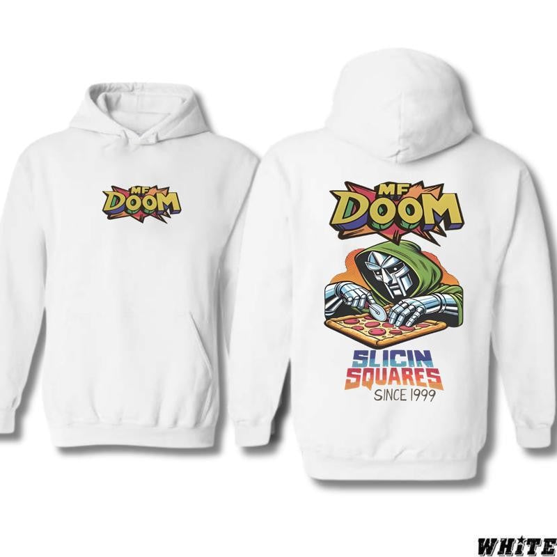 MF DOOM Hoodie Comic Vintage Style Hiphop T-Shirt/Hoodie Vintage for Men and Women, Unisex Vintage Crewneck Tee - Casual, Menswear