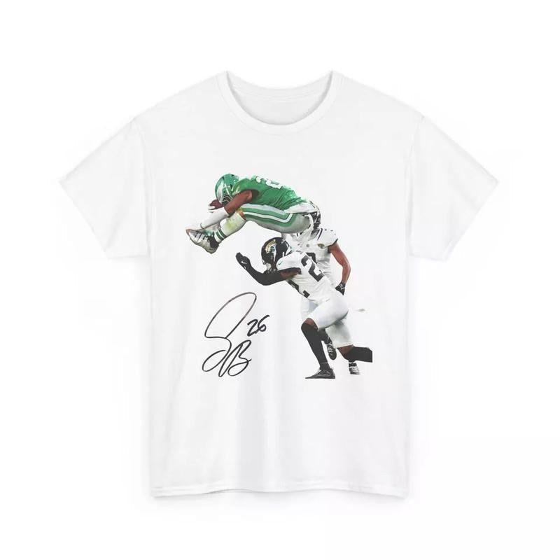 Saquon Barkley Shirt - Football Tee, Vintage Graphic Tee Custom, Bootleg Retro 90's Fans Hoodie Gift, One Side
