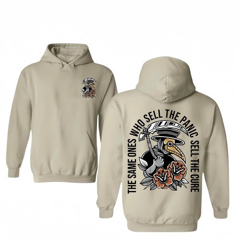 The Same Ones Who Sell The Panic Sell The Hoodie/T-Shirts Unique Design with Double Side Hoodie/T-Shirts Vintage Style Unisex T-shirt/Hoodie, Vintage for Men and Women