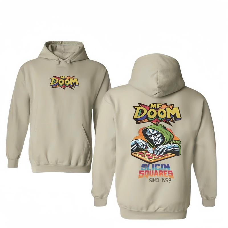 MF DOOM Hoodie Comic Vintage Style Hiphop T-Shirt/Hoodie Vintage for Men and Women, Unisex Vintage Crewneck Tee - Casual, Menswear