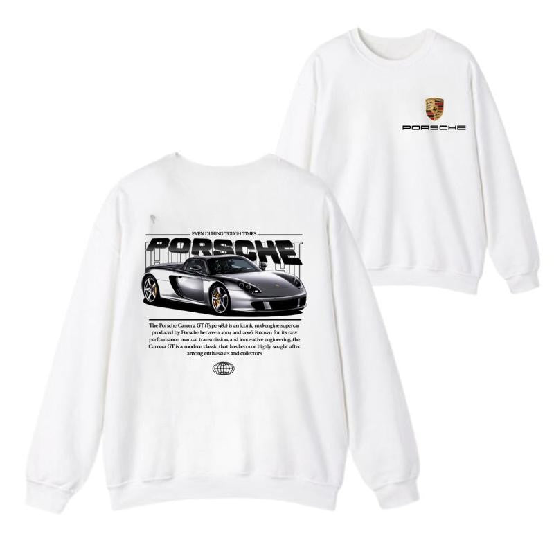 Porsche Carrera GT 2 side T-shirt, Hoodie, Sweater, Shirt For Men, for Women, Car Enthusiast Shirt, Car Clothing Classic Cotton Menswear