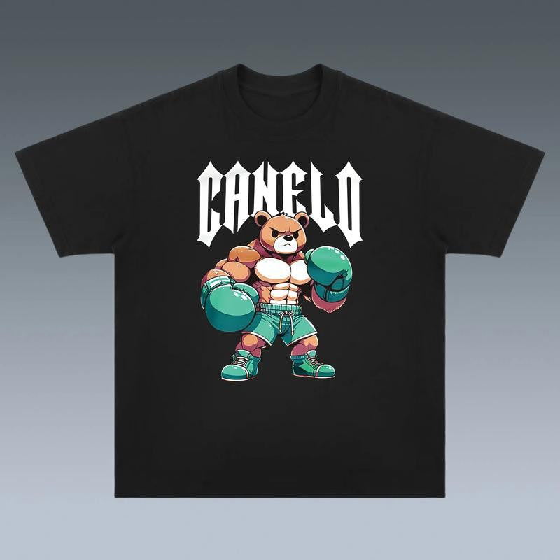 SAUL CANELO ALVAREZ BOXING BEAR TEE, New Boxing Tee, Sweaters Hoodies Boxing, Boxer Tee, Sports Shirt, UFC Shirt  Hoodie Sweatshirt Streetwear