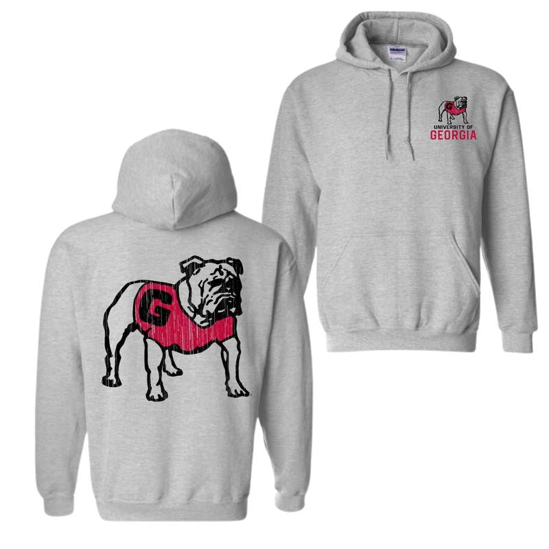 Georgia Bulldogs Vintage Logo Hoodie, Hoodies For Man And Women