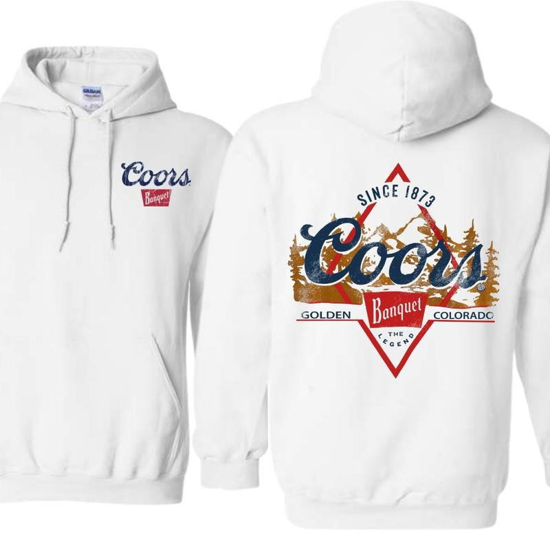 Coors Golden Party 2-sided Hoodie, Unisex Hoodie, Shirt For Every Family, Both Men And Women Shirt Menswear Top