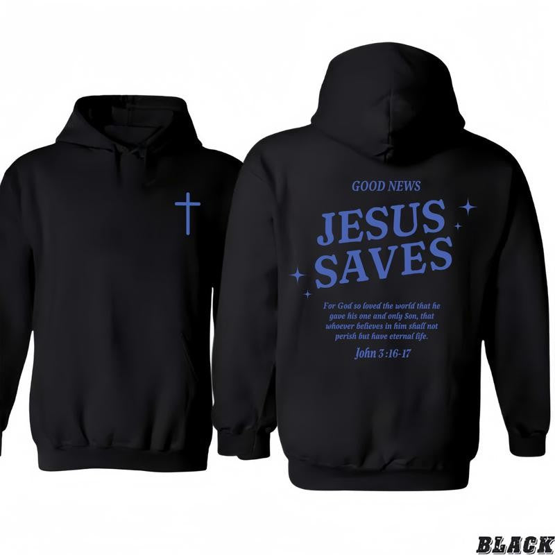 Christian T-Shirt/Hoodie Jesus Saves T-Shirt/Hoodie, Unisex T-Shirt for men and women, Vintage Sport Pullover