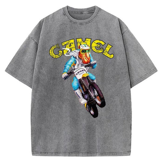 Joe Camel T-Shirt Joe Camel Dirt Bike Supercross Vintage AD Custom Graphic Tee