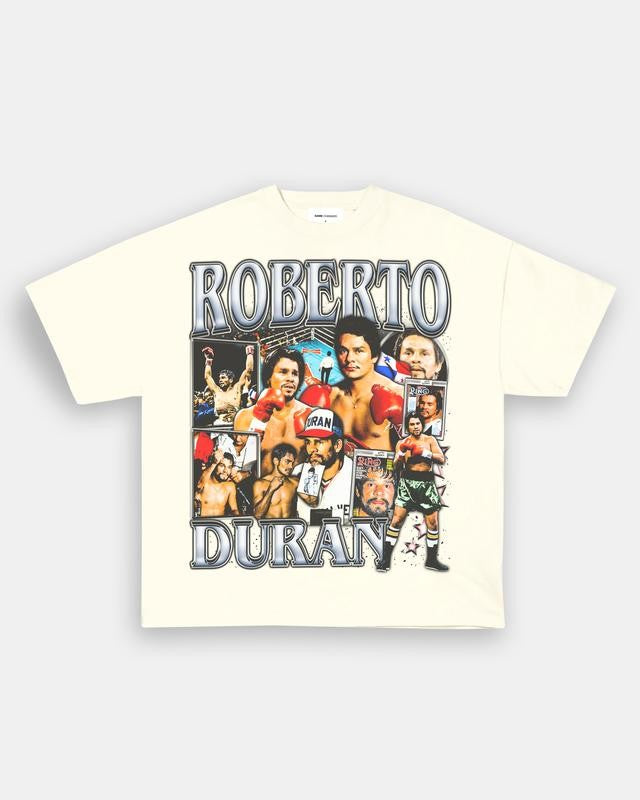 ROBERTO DURAN TEE, Boxing T-shirt, Boxer Tee, Sports Shirt, Athletic Tee, Fitness Gift, Workout T-shirt Crewneck Clothing Cotton Menswear