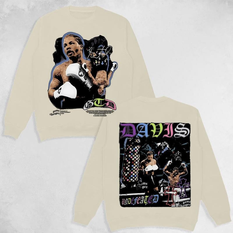 GERVONTA DAVIS V2 TEE, Boxing T-shirt, Boxer Tee, Sports Shirt, UFC Shirt, Workout T-shirt, Gift for Him Hoodie Sweatshirt Menswear Streetwear